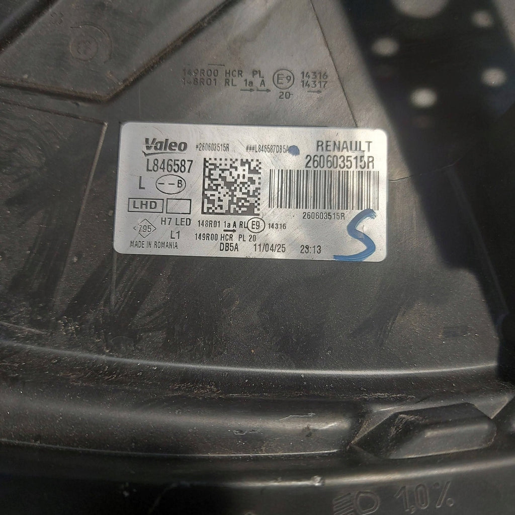 Frontscheinwerfer Dacia Duster 260603515R LED Links Scheinwerfer Headlight