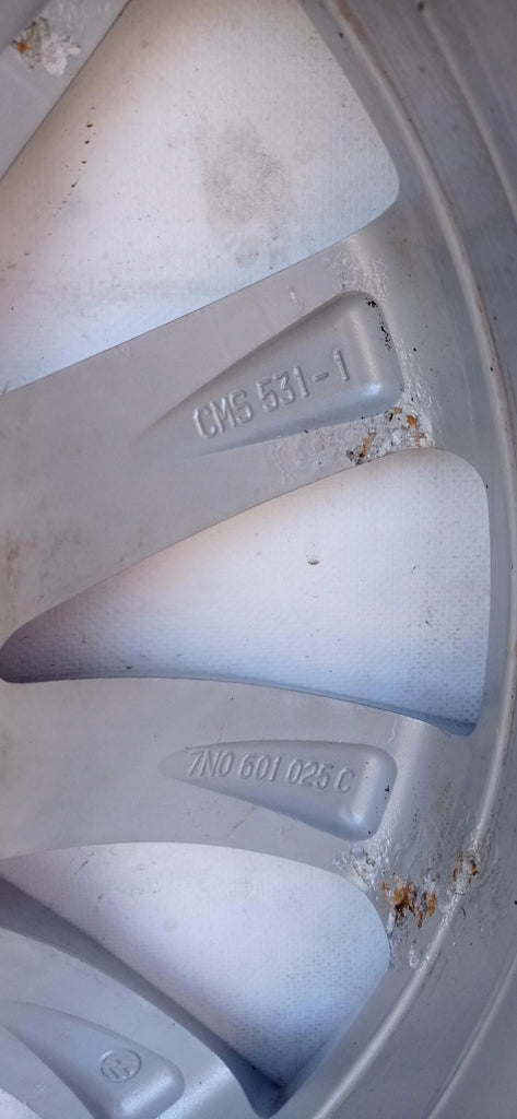 1x Alufelge 17 Zoll 7.0" 5x112 39ET Glanz Silber 7N0601025C VW Sharan Rim Wheel FEL2241570877ef