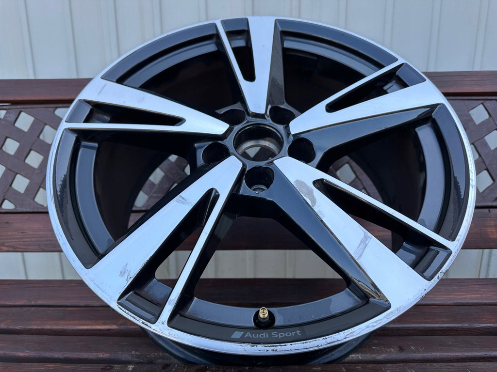 1x Alufelge 18 Zoll 8.0" 5x112 46ET Glanz Schwarz 8Y0601025N Audi A3 Rim Wheel FEL1926112336nl