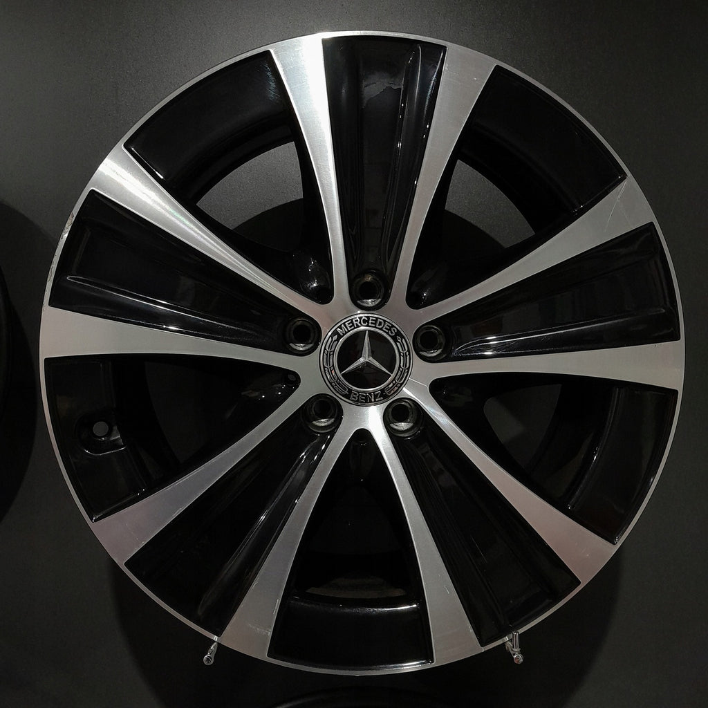 4x Alufelge 18 Zoll 8.0" 5x112 43ET Glanz Schwarz A2134013700 Mercedes-Benz W213