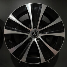 Laden Sie das Bild in den Galerie-Viewer, 4x Alufelge 18 Zoll 8.0&quot; 5x112 43ET Glanz Schwarz A2134013700 Mercedes-Benz W213