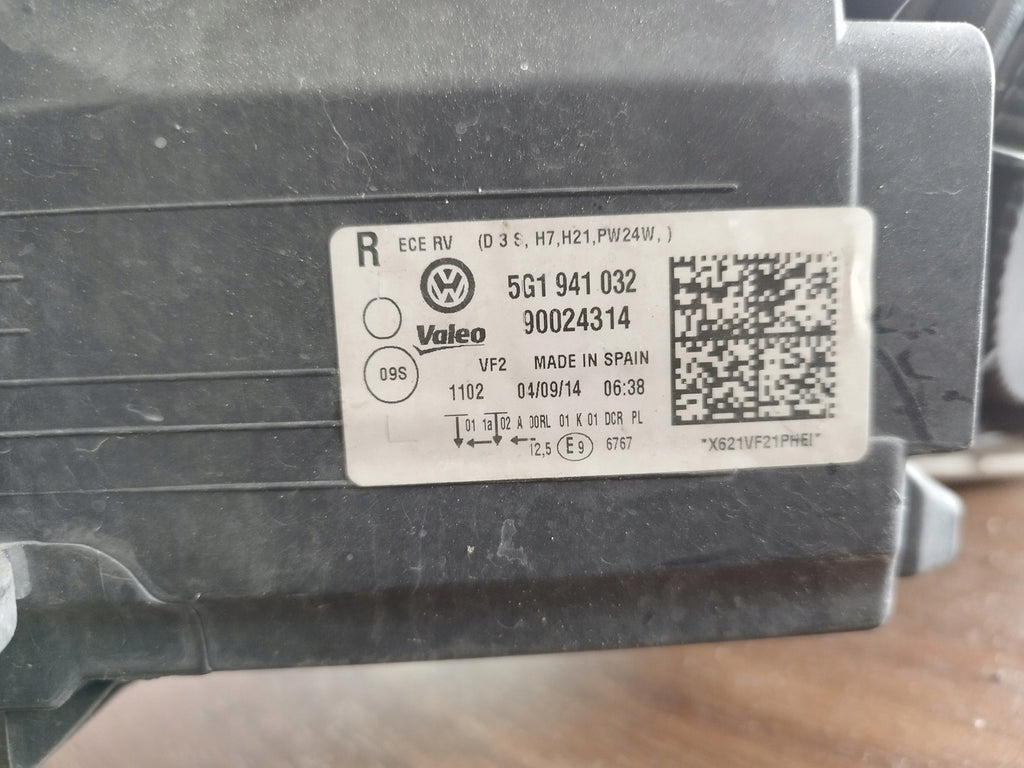 Frontscheinwerfer VW Golf VII 5g1 5G1941032A Xenon Ein Stück (Rechts oder Links) SCH2598576831lt