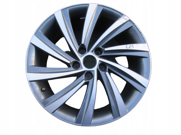 1x Alufelge 18 Zoll 7.5" 5x112 48ET Glanz Grau 5E3601025 Mg Octavia 5e3 FEL6219588191ff