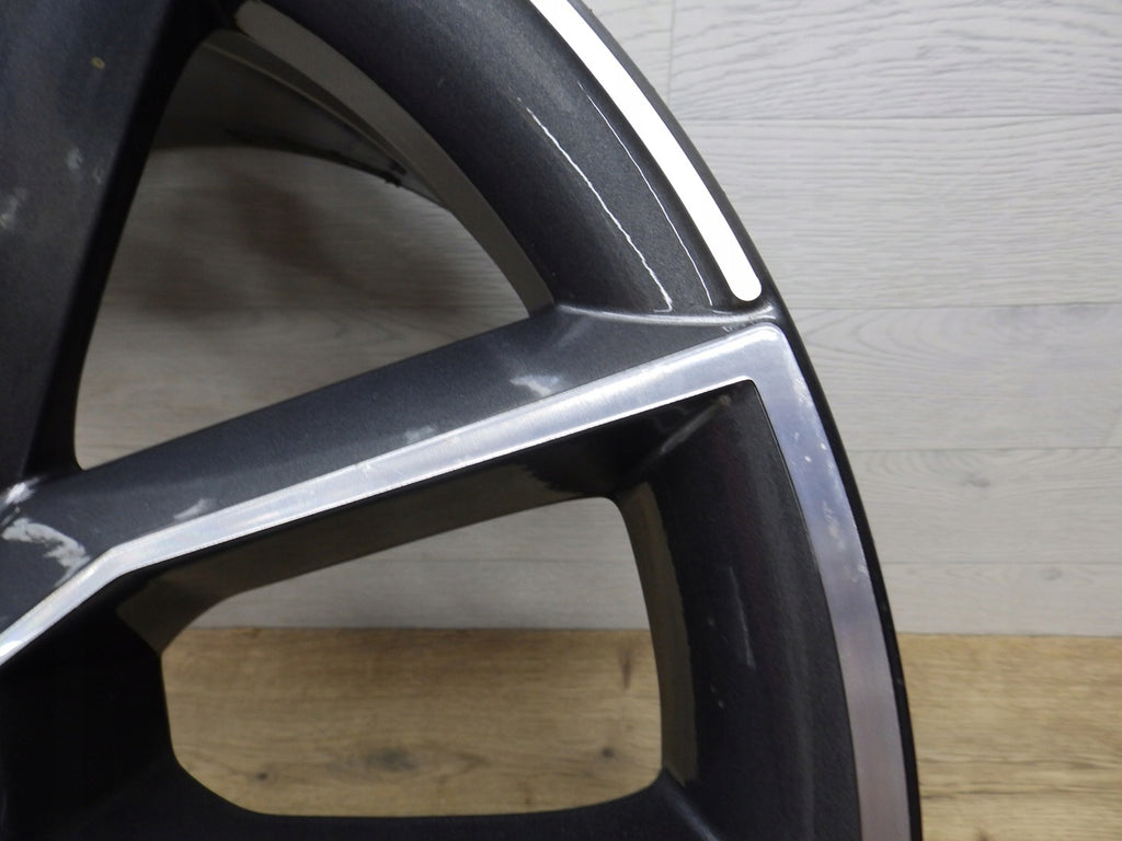 1x Alufelge 18 Zoll 7.5" 5x112 51ET Matt Grau 5E0601025 Skoda Octavia Iii