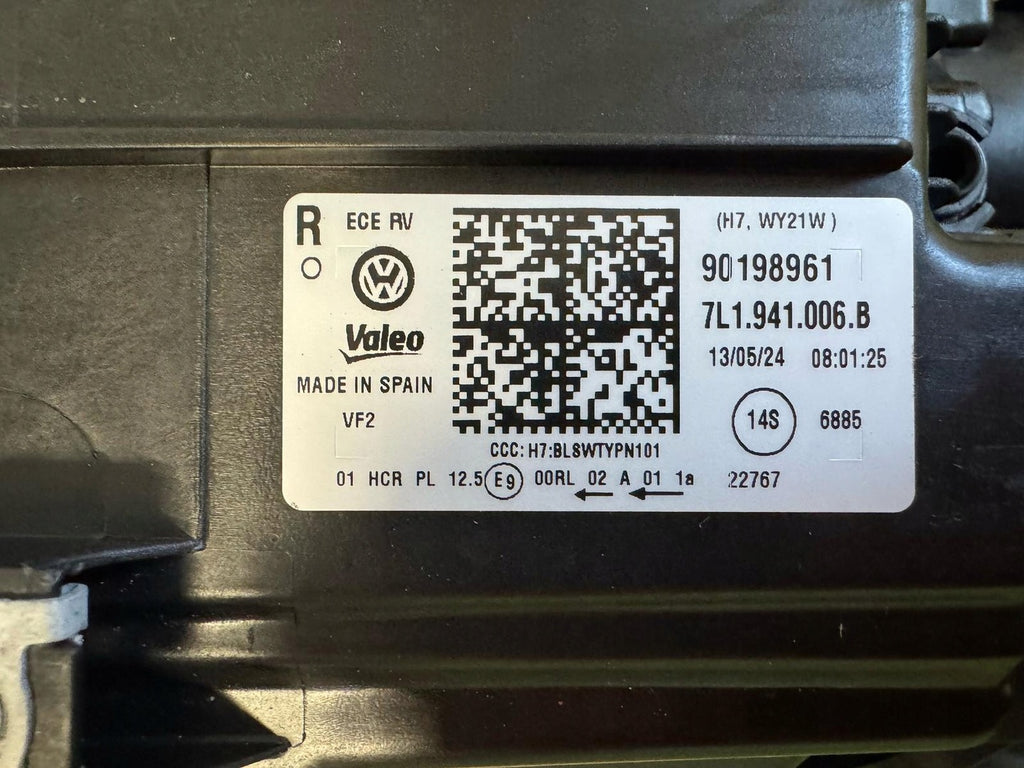 Frontscheinwerfer VW 7L1941006B Rechts Scheinwerfer Headlight SCH5815828912ux