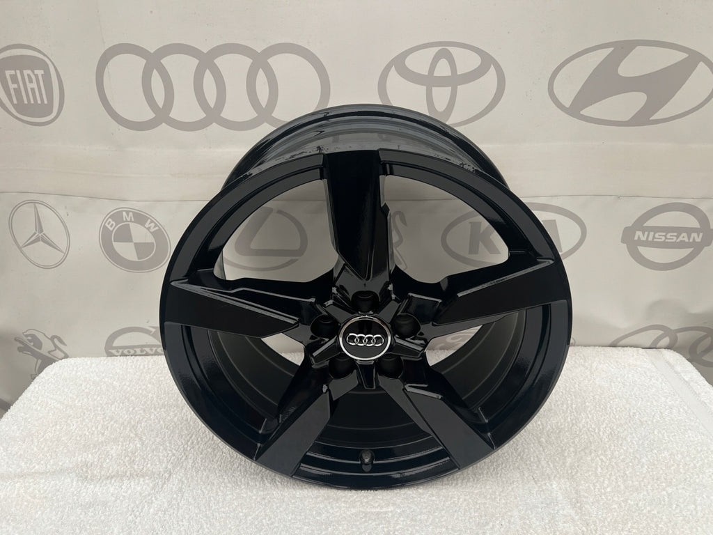4x Alufelge 17 Zoll 7.5" 5x100 Glanz Schwarz 82A601025P Audi Rim Wheel FEL4730840552av