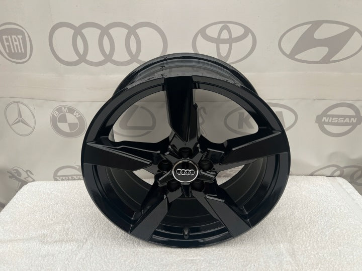 4x Alufelge 17 Zoll 7.5" 5x100 Glanz Schwarz 82A601025P Audi Rim Wheel FEL4730840552av