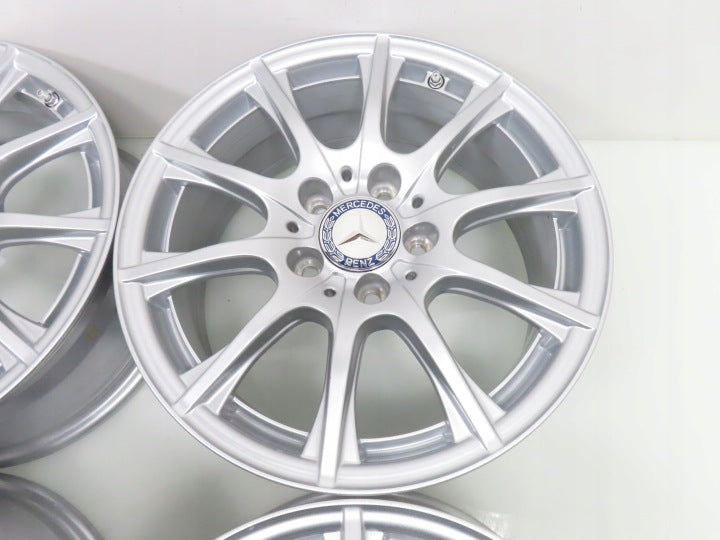 4x Alufelge 16 Zoll 6.5" 5x112 38ET Silber A2054012400 Mercedes-Benz A205 FEL7426016271tl