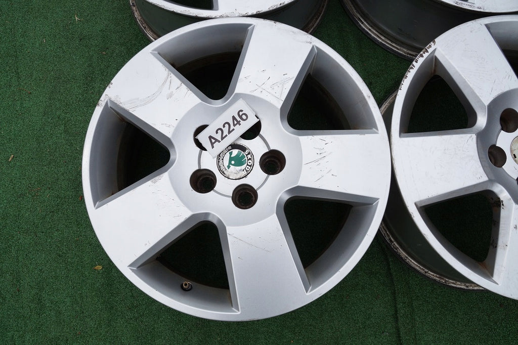 4x Alufelge 17 Zoll 7.0" 5x112 37ET Glanz Silber 3U0601025E Skoda Superb I FEL7866877491vv