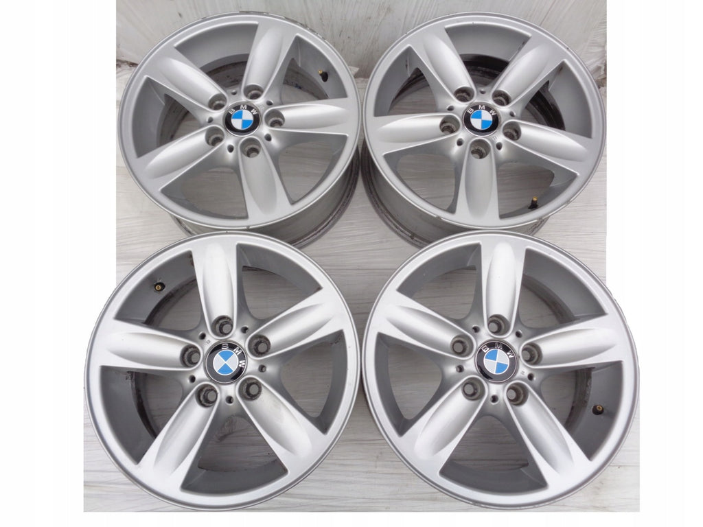 4x Alufelge 16 Zoll 7.0" 5x120 44ET Silber 6775619 BMW E88 E81 E91 E90 E82 E87 FEL9478257573jg