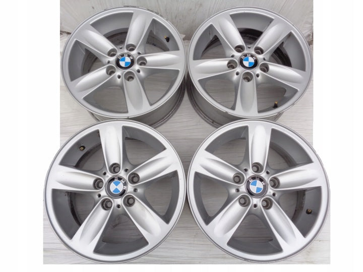 4x Alufelge 16 Zoll 7.0" 5x120 44ET Silber 6775619 BMW E88 E81 E91 E90 E82 E87 FEL9478257573jg