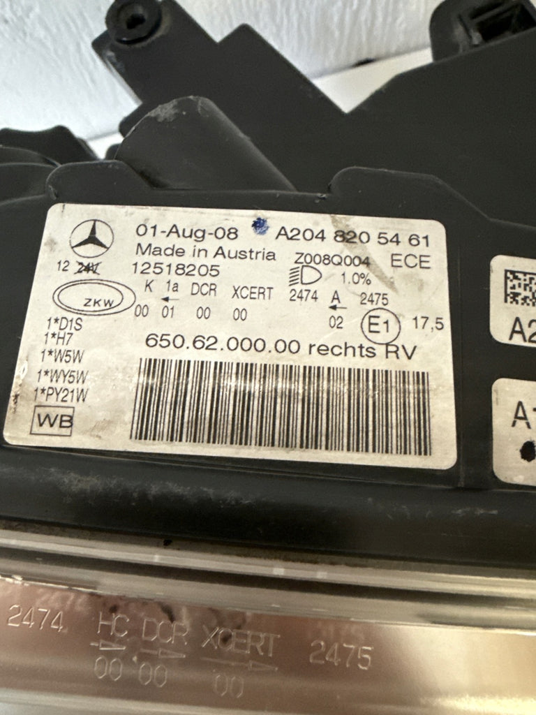 Frontscheinwerfer Mercedes-Benz X204 A2048205461 Rechts Scheinwerfer Headlight SCH7728817786yq