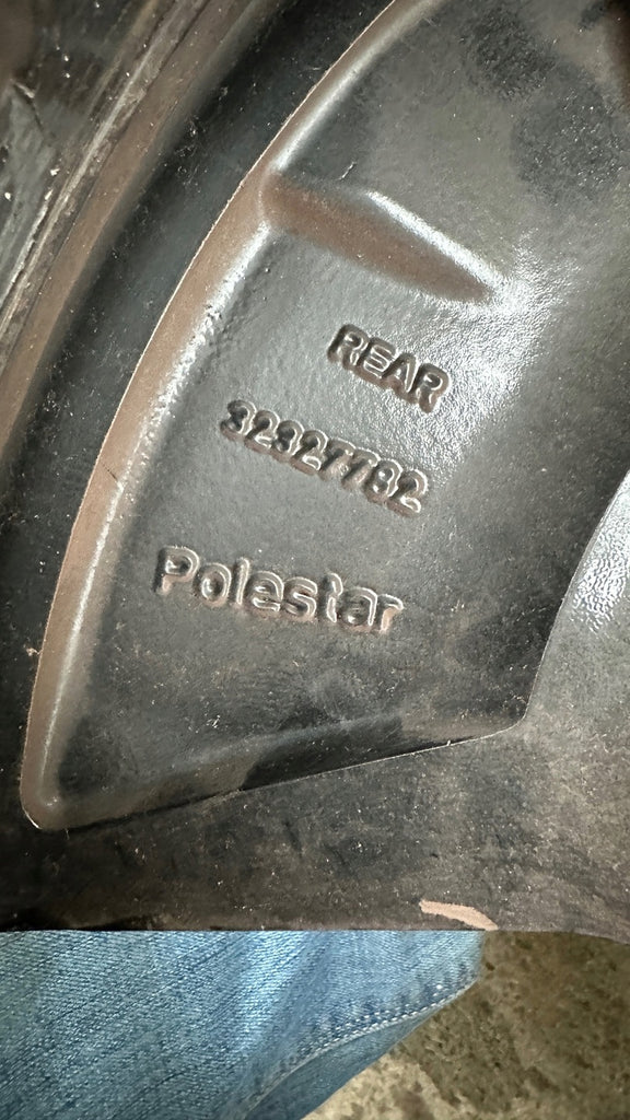 1x Alufelge 19 Zoll 9.0" 5x108 53ET Glanz Schwarz 32327782 Polestar Rim Wheel