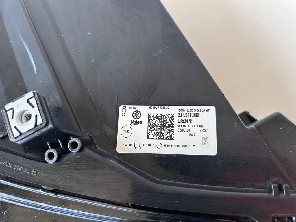 Frontscheinwerfer VW Passat 3J1941006 Rechts Scheinwerfer Headlight SCH3777513134kq