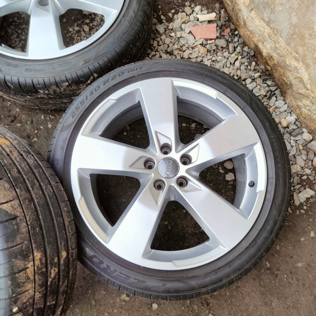 4x Alufelge 20 Zoll 8.5" 5x112 43ET Glanz Silber 4K0601025K Audi A6 Rim Wheel FEL2723133474cz