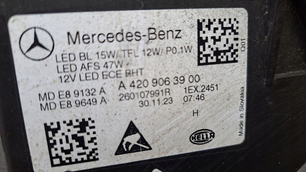 Frontscheinwerfer Mercedes-Benz Citan W420 A4209063900 Full LED Rechts Headlight SCH2970525399rs