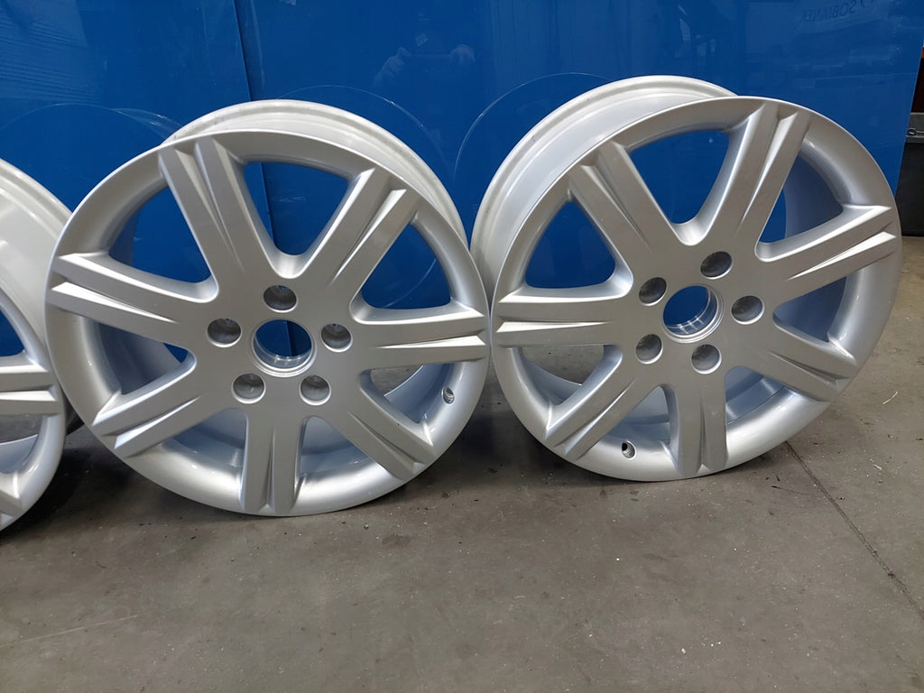 4x Alufelge 18 Zoll 7.5" 5x130 53ET Glanz Silber 4L0071498 Audi Q7 Rim Wheel