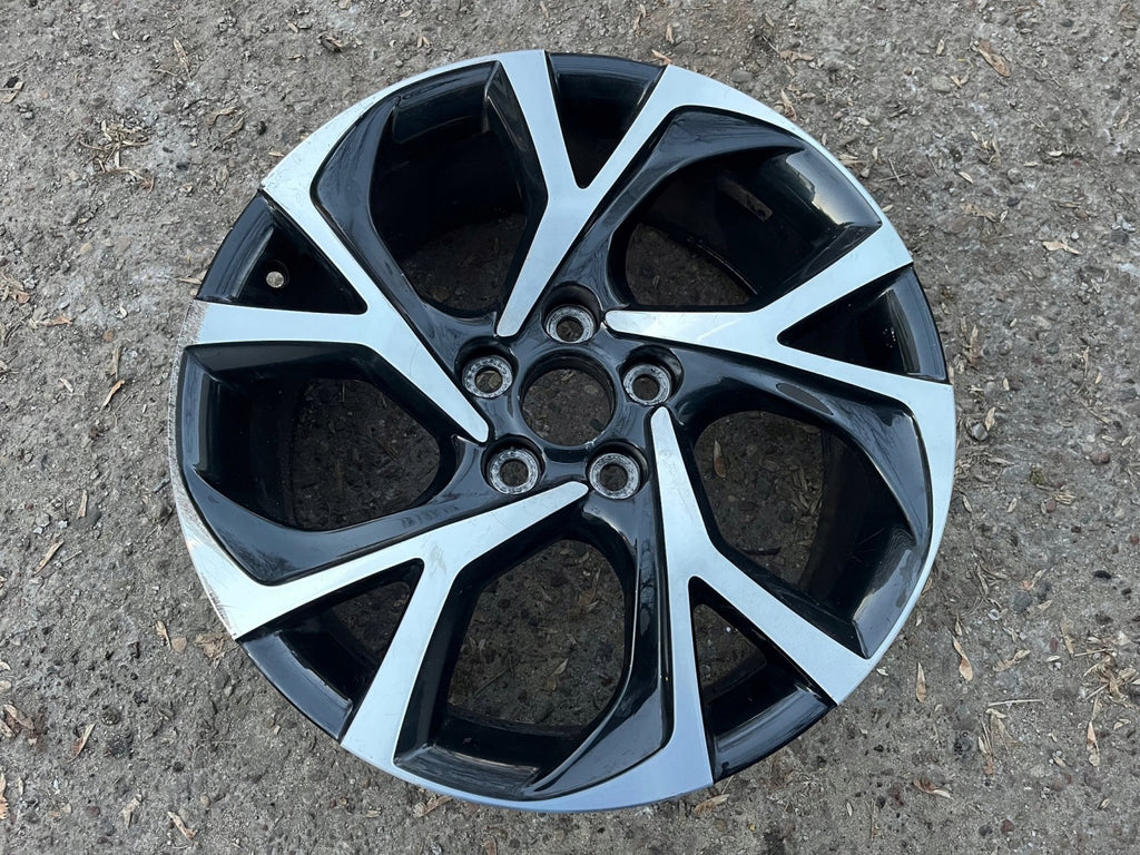1x Alufelge 18 Zoll 7.0" 5x114.3 50ET Glanz Schwarz 42611-F4040 Toyota Chr FEL7875236328be