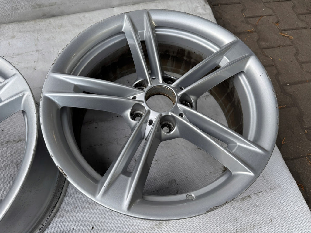1x Alufelge 18 Zoll 8.0" 5x120 34ET Glanz Silber 6877135 BMW F30 Rim Wheel FEL3585189159er