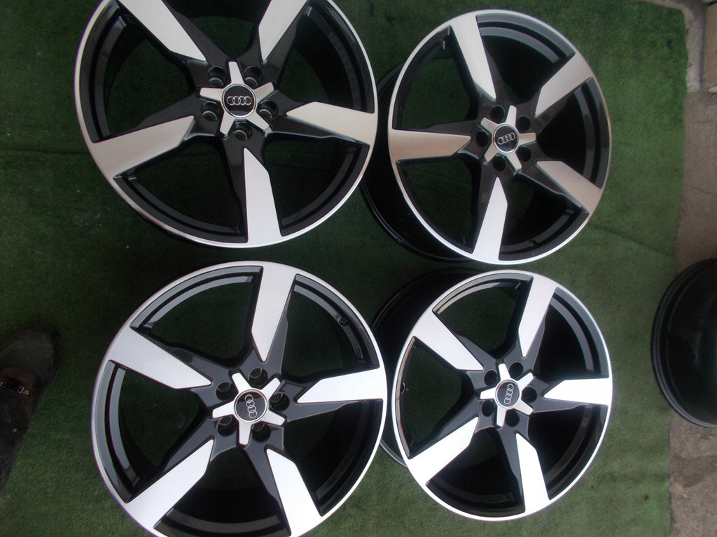 4x Alufelge 20 Zoll 8.5" 5x112 43ET Glanz Schwarz 4K0601025AD Audi Rim Wheel FEL5064712195uy