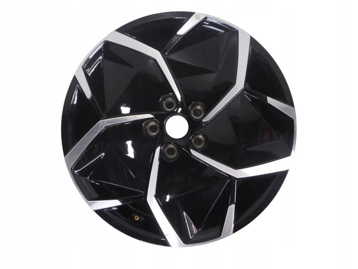 1x Alufelge 19 Zoll 7.5" 5x114.3 49 5ET Glanz Schwarz 52910-G1110 Hyundai FEL1271061444kr