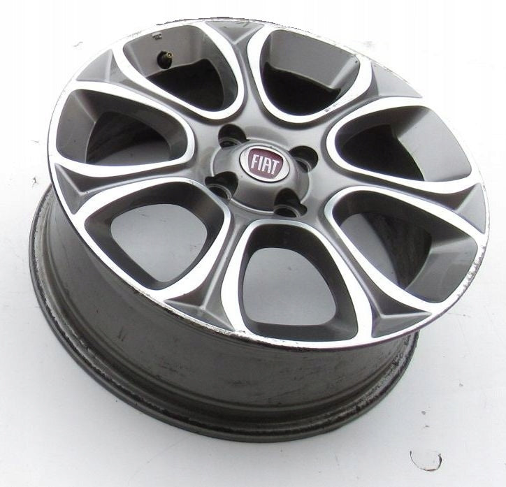 1x Alufelge 16 Zoll 6.0" 4x100 45ET Matt Schwarz 51842693 Fiat Punto Evo Grande