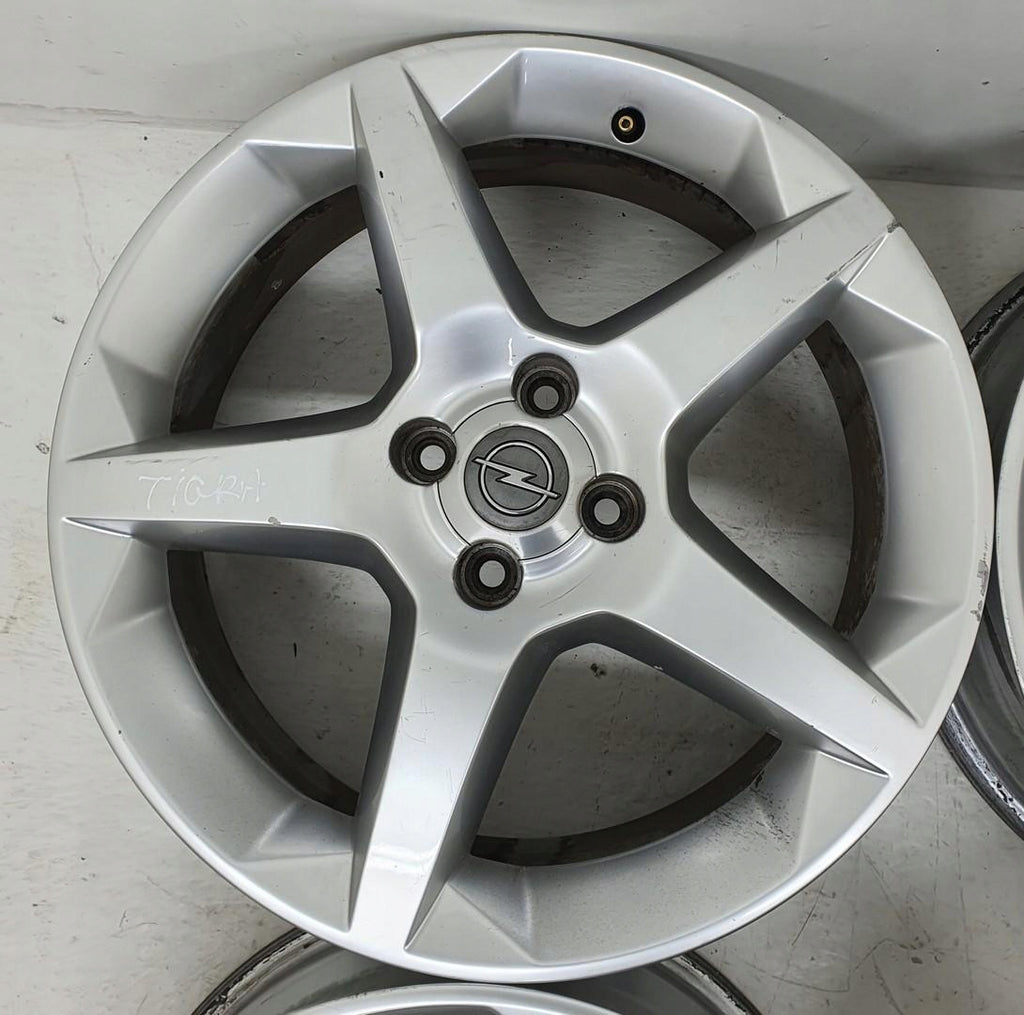 4x Alufelge 17 Zoll 6.5" 4x100 41ET Glanz Silber 13189913 Opel Tigra Rim Wheel FEL9253973548eu