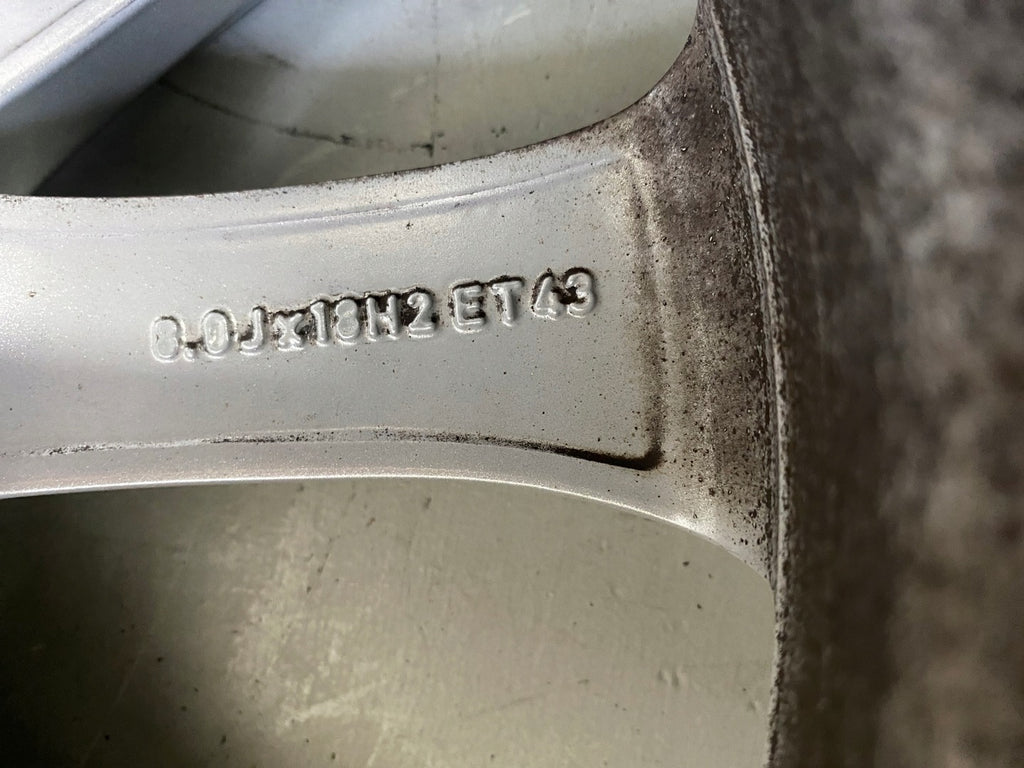 1x Alufelge 18 Zoll 8.0" 5x112 43ET Glanz Silber A2134011100 Mercedes-Benz W213