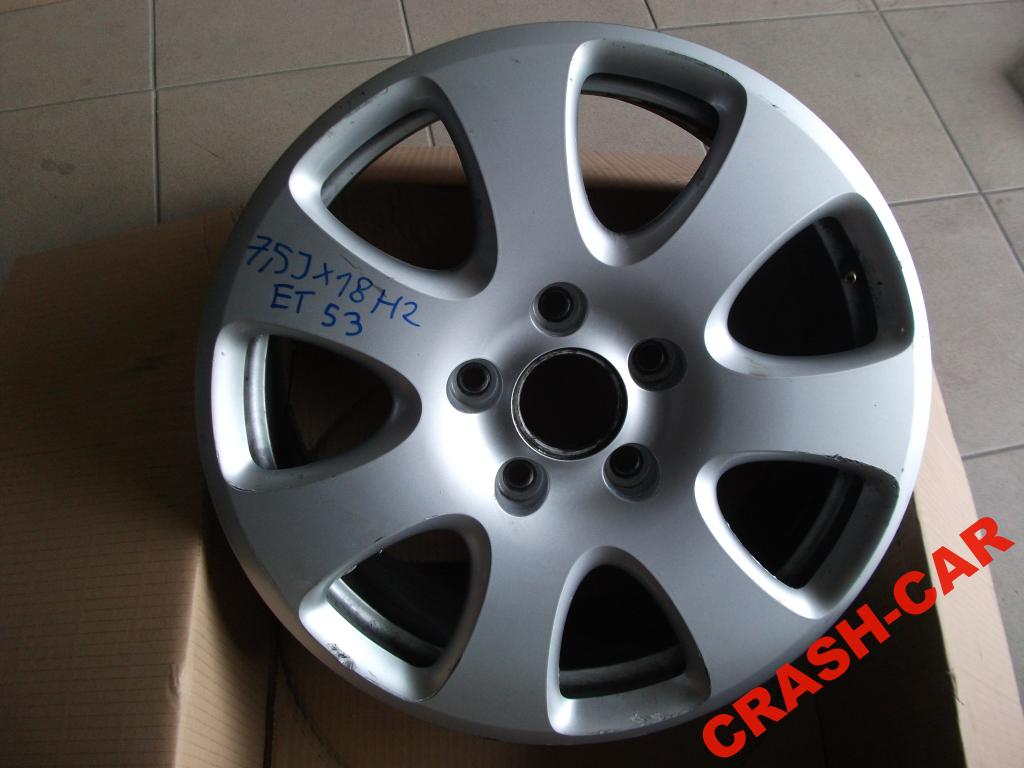 1x Alufelge 18 Zoll 7.5" 5x112 53ET Glanz Silber 4L0601025E Audi Q7 Rim Wheel