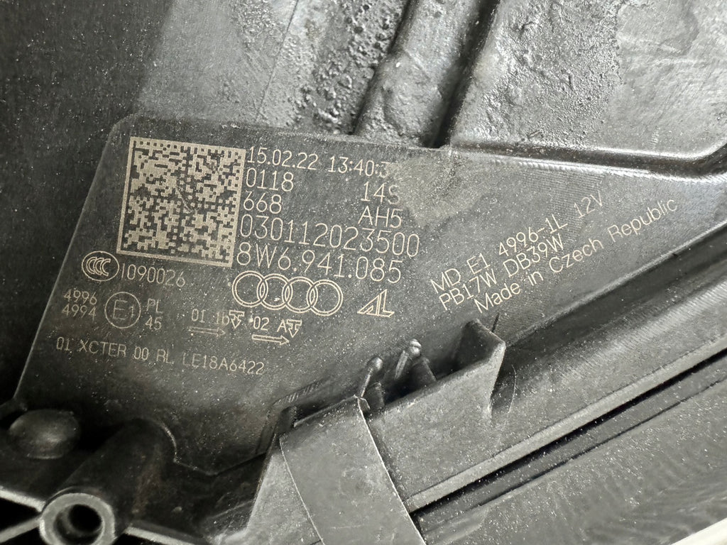 Frontscheinwerfer Audi 8w5 8W6941085 Laser Links Scheinwerfer Headlight