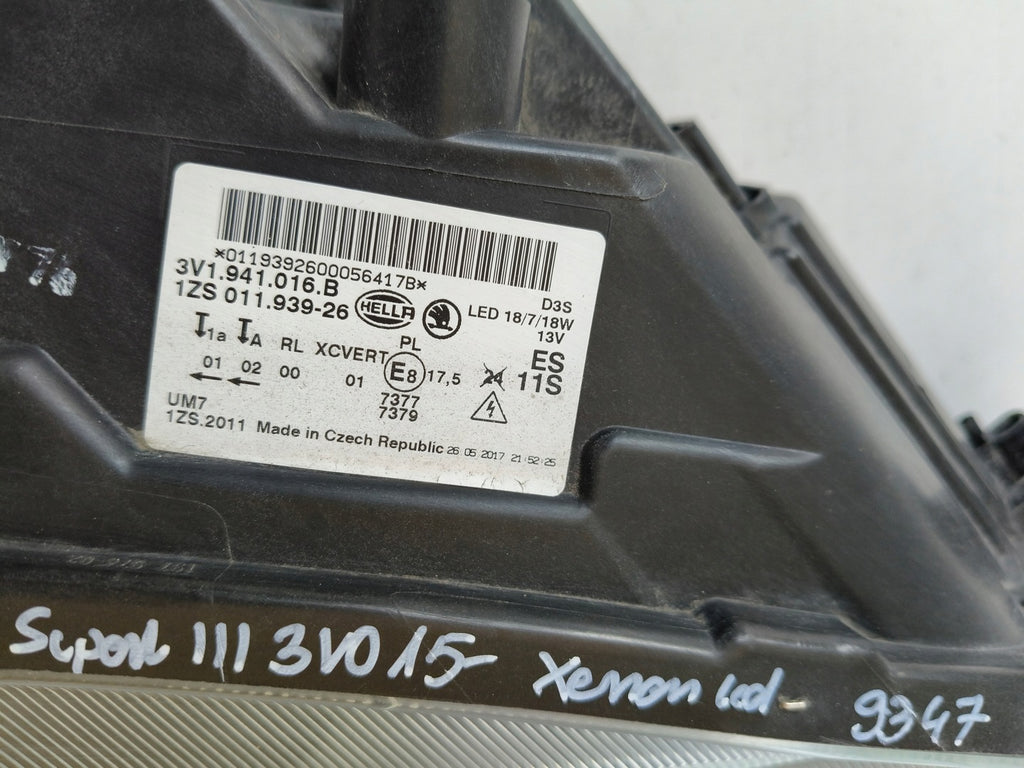 Frontscheinwerfer Skoda Superb III 3V1941016B LED Rechts Scheinwerfer Headlight