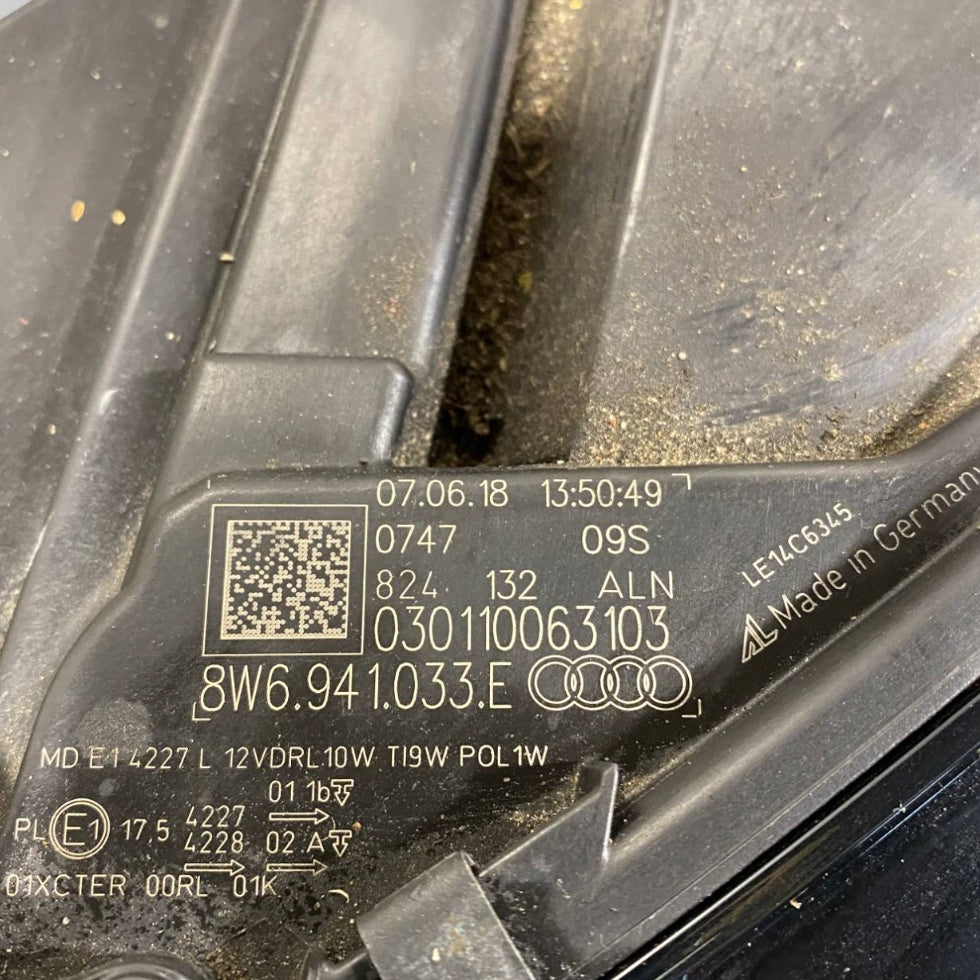 Frontscheinwerfer Audi A5 8W6941033E Links Scheinwerfer Headlight SCH6395380991ek