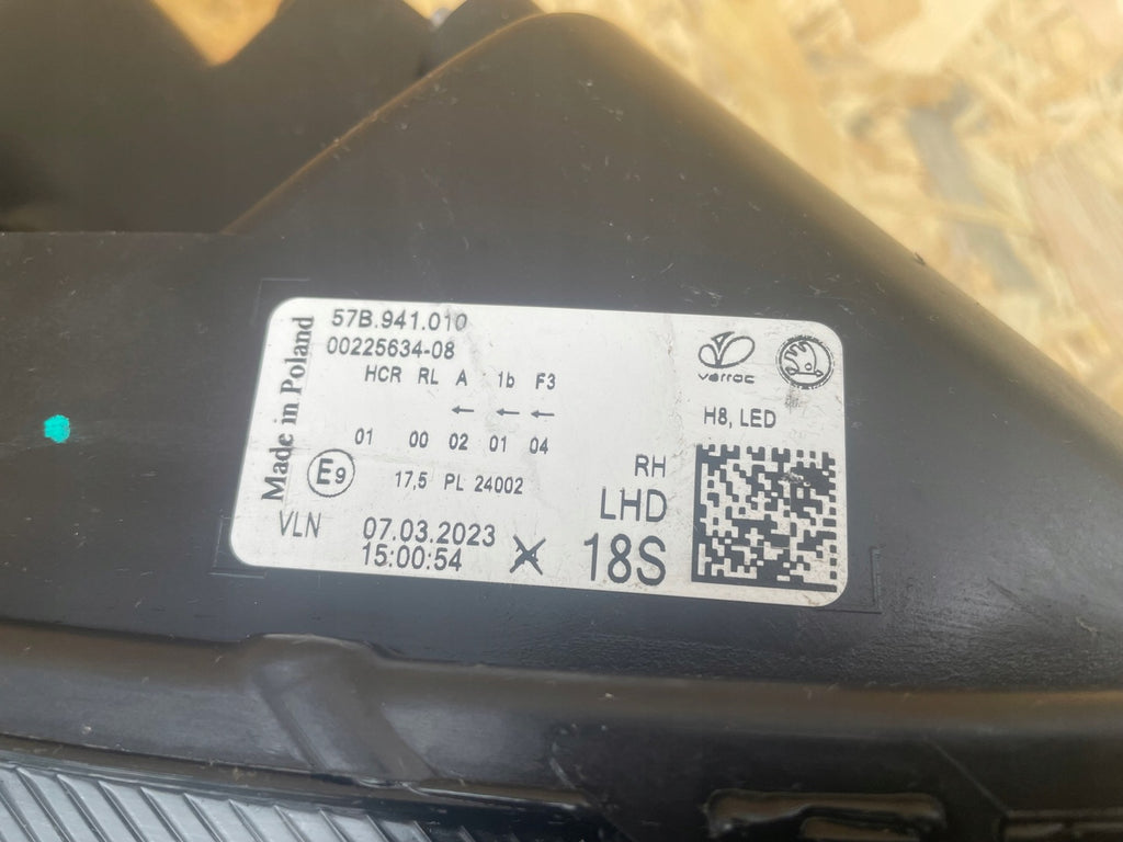 Frontscheinwerfer Skoda Karoq 57B941010 LED Rechts Scheinwerfer Headlight SCH1713720601vq