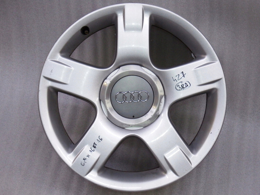 1x Alufelge 16 Zoll 6.5" 5x112 16ET Glanz Silber 4Z7601025B Audi Allroad