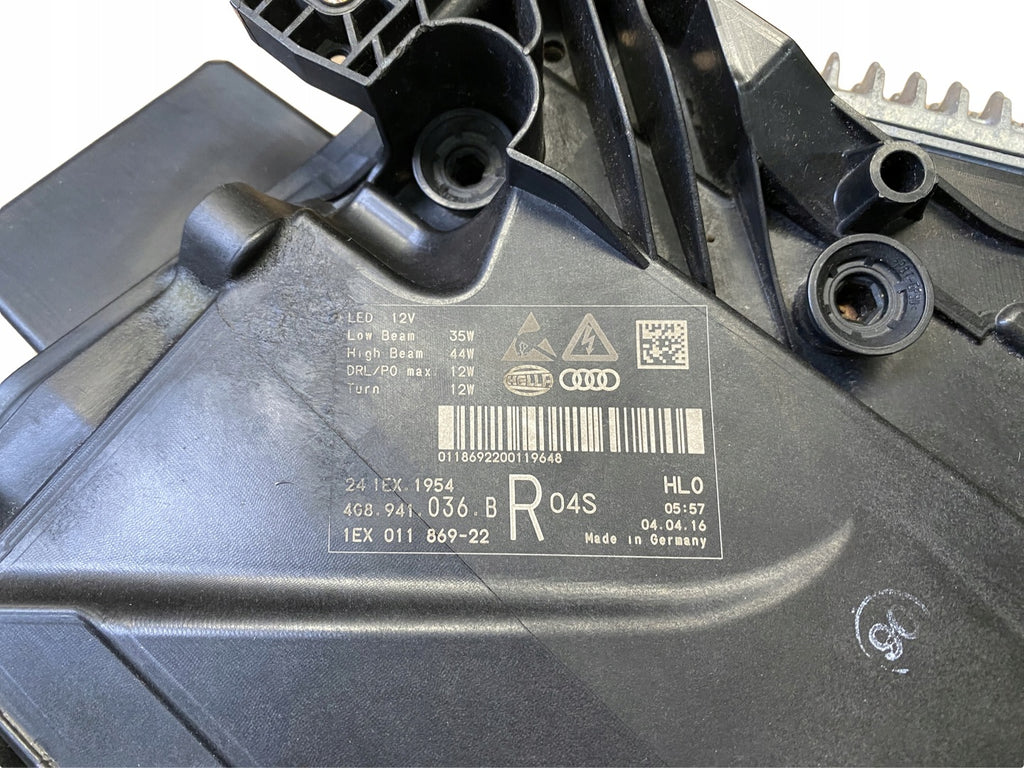 Frontscheinwerfer Audi 4G8941784B 4G8941036B LED Rechts Scheinwerfer Headlight SCH8997969936vf
