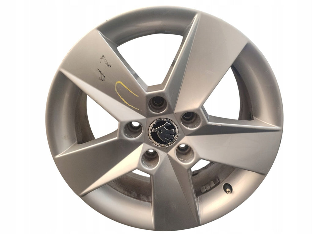 1x Alufelge 16 Zoll 6.5" 5x112 46ET Glanz Silber 5E0601025H Skoda Octavia Iii FEL6488894043uc