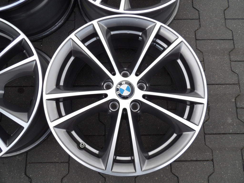 4x Alufelge 17 Zoll 7.5" 5x112 27ET Glanz Graphit BMW 5 G31 Rim Wheel FEL9130290842sq