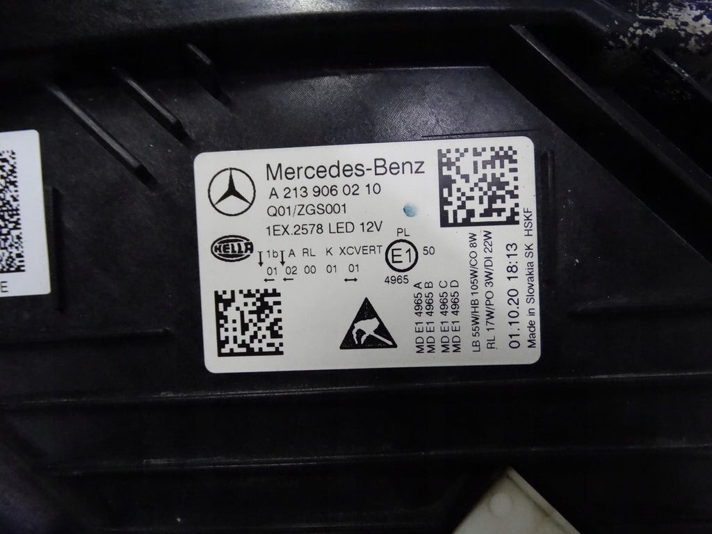 Frontscheinwerfer Mercedes-Benz W213 A2139060210 LED Rechts Headlight SCH8024213896ni
