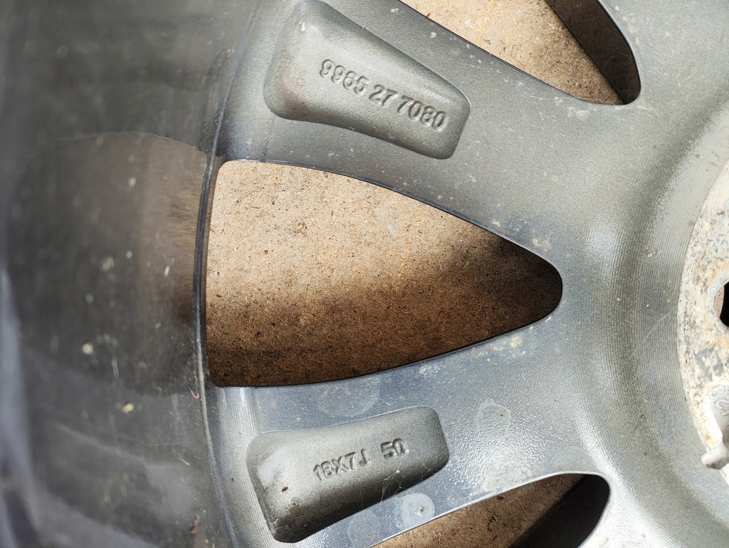 1x Alufelge 18 Zoll 7.0" 5x114 50ET Glanz Grau 9965277080 Mazda Cx-3 Cx3