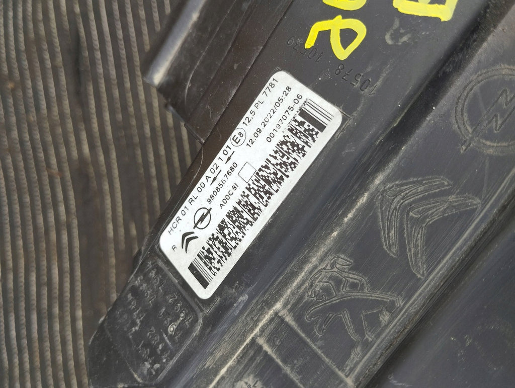 Frontscheinwerfer Citroën Jumpy 19707506 9808567000 Rechts Headlight