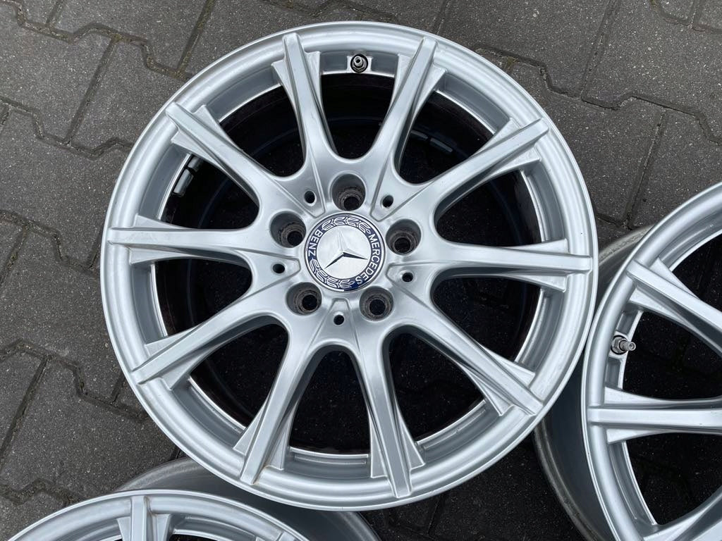 4x Alufelge 16 Zoll 6.0" 5x112 38ET Glanz Silber A2054012400 Mercedes-Benz FEL5844337880qy
