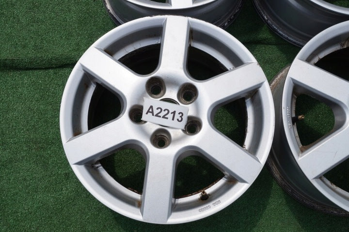4x Alufelge 15 Zoll 6.5" 5x114.3 50ET Glanz Silber Honda I Z Rim Wheel FEL2363476564ye