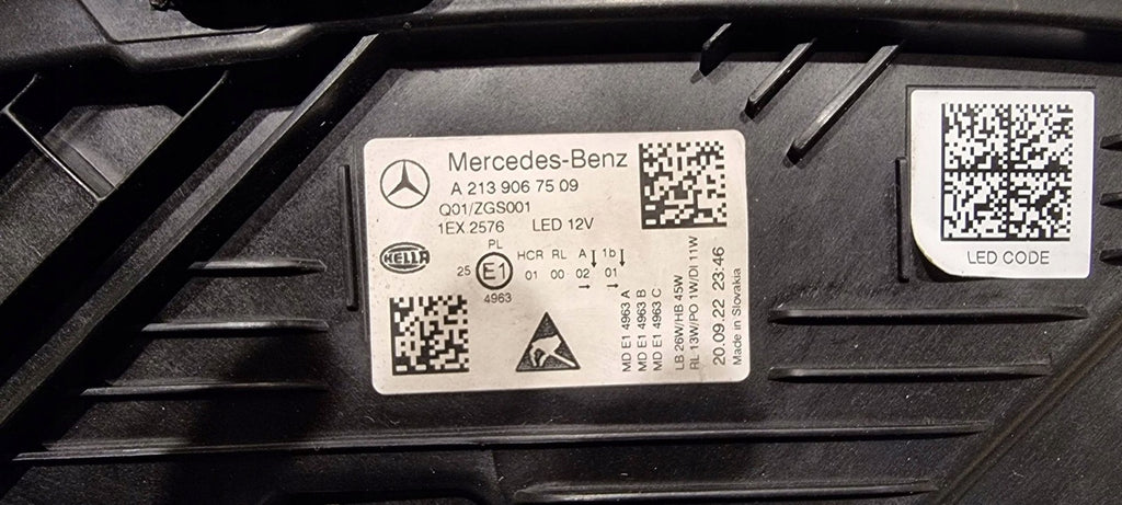 Frontscheinwerfer Mercedes-Benz W213 A2139067509 Full LED Links Headlight SCH1415507416te
