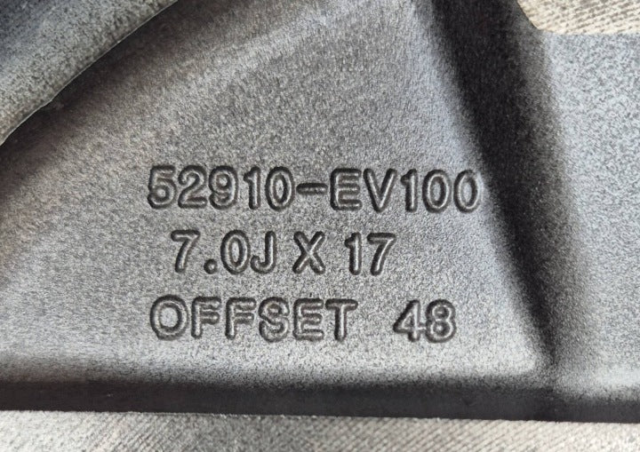 1x Alufelge 17 Zoll 5x114.3 52910EV100 Kia I Rim Wheel FEL6391549899mm