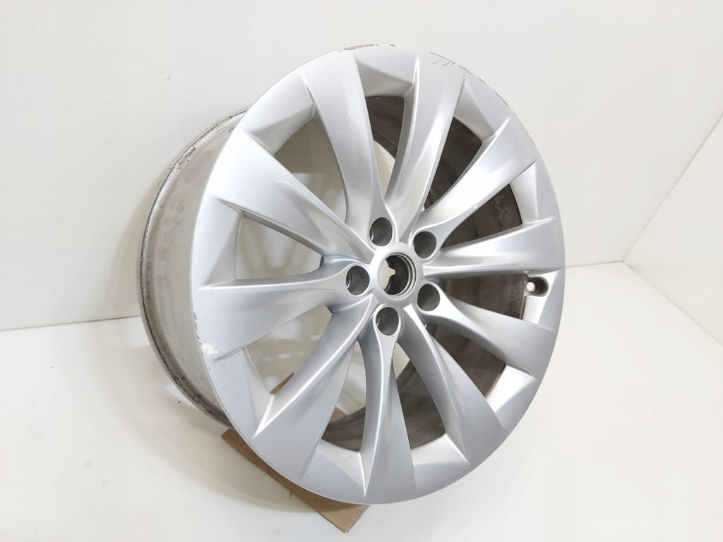 1x Alufelge 20 Zoll 10.0" 5x120 35ET Glanz Silber 1027244-00-B Tesla Model X FEL9772417323as