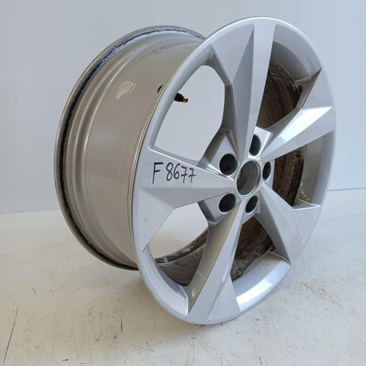 1x Alufelge 18 Zoll 8.0" 5x112 46ET Glanz Silber 8Y0601025J Audi A3 Rim Wheel FEL5284766732om