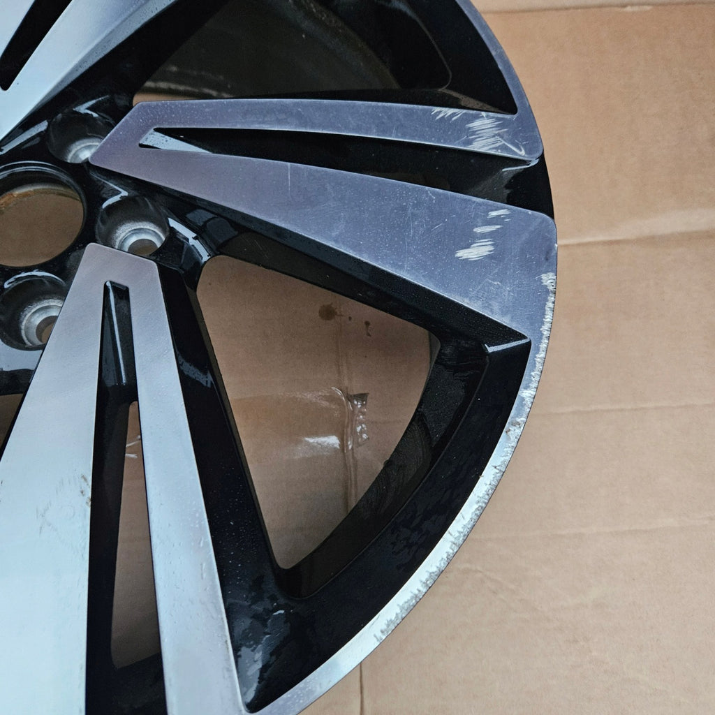 1x Alufelge 18 Zoll 7.0" 5x100 39ET Glanz Schwarz VW T-Cross T Cross Rim Wheel FEL1498286237ri