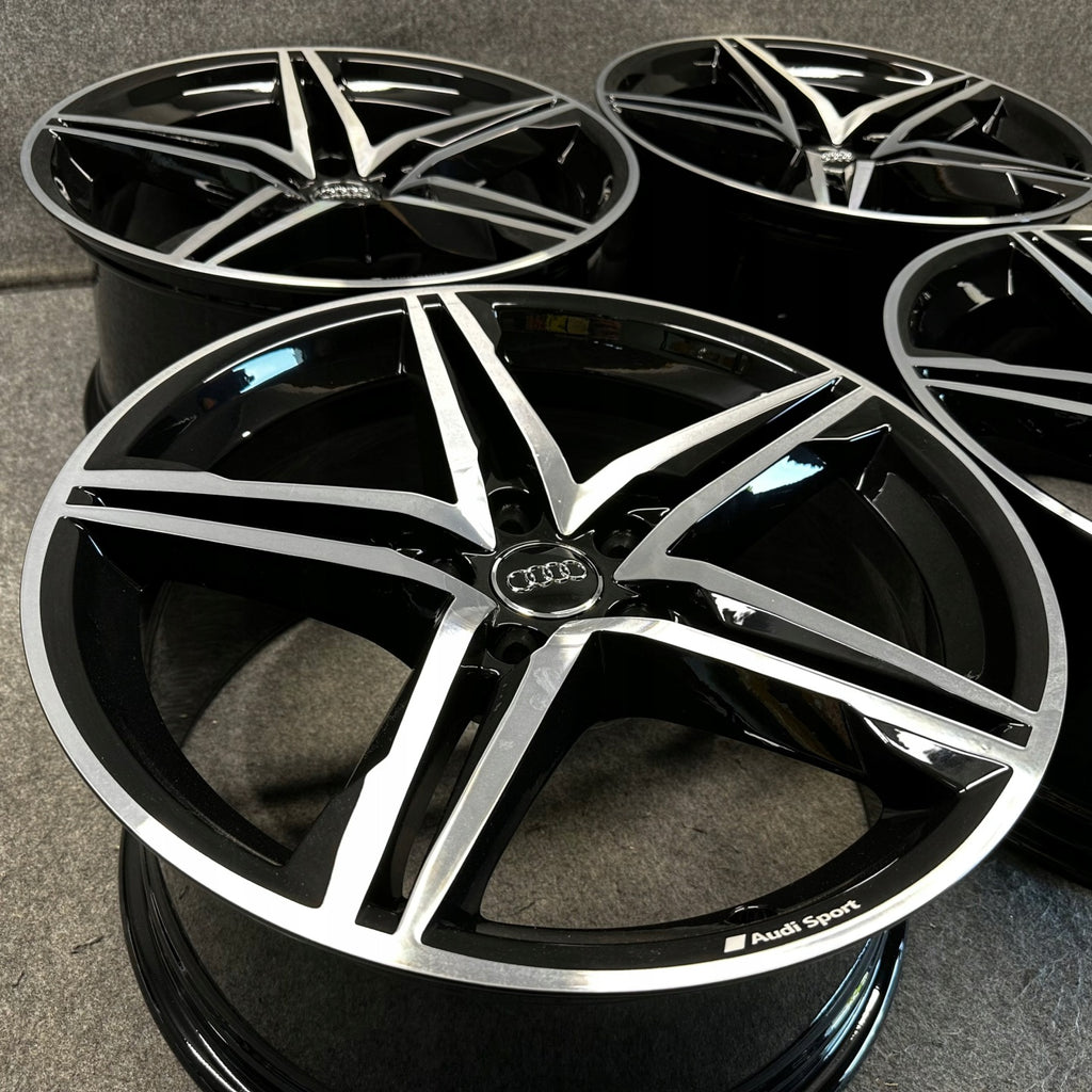 4x Alufelge 18 Zoll 8.5" 5x112 29ET Glanz Silber 8W0601025 Audi A4 Rim Wheel FEL1144485236av