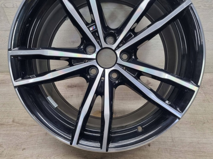 1x Alufelge 19 Zoll 8.5" 5x112 40ET Glanz Schwarz 8090095 BMW 3 G21 G20 FEL6797754066fg