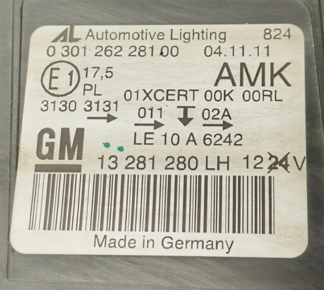 Frontscheinwerfer Opel Astra J Cascada Coupe 13281280LH Links Headlight SCH8576714154vy